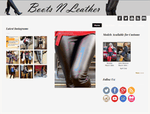Tablet Screenshot of bootsnleather.com